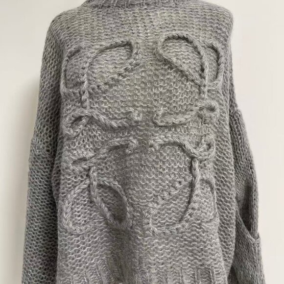 Anagram Knit Sweater with Knitted Sleeves - Picture 6 of 12